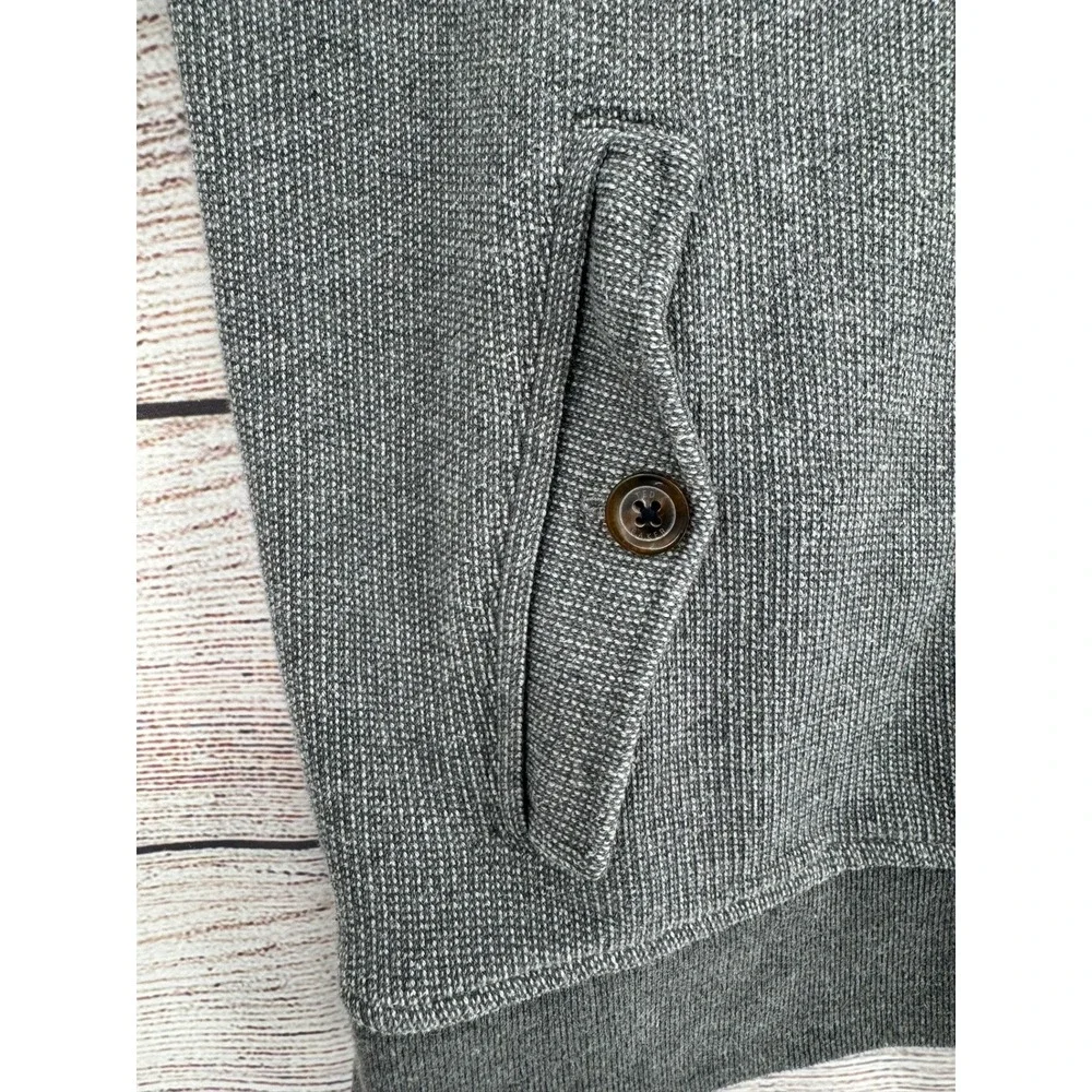 Ted Baker Berden Cardigan Men 3 Grey Shawl Collar Button Knit TA4M GB85